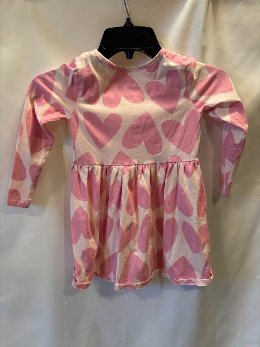 H&M Kids Pink Color Long-Sleeved Patterned Dress - US 5T/6